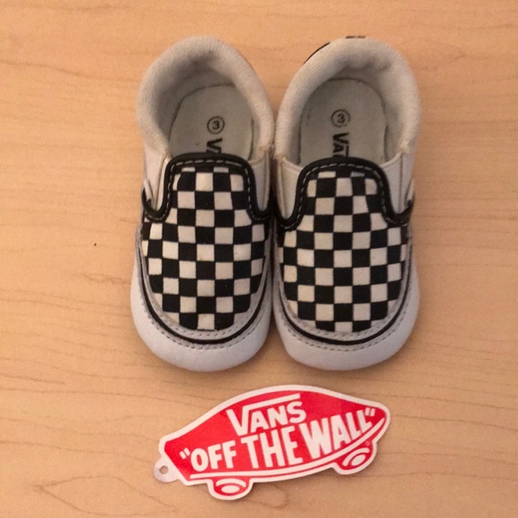 Vans Other - Baby Vans Checkered Black & White Slip On Shoes D2